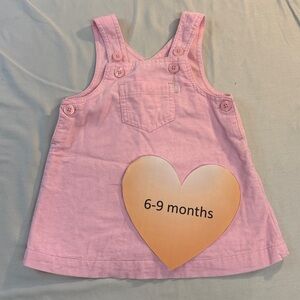 The Children's Place - Pink Sleeveless Corduroy Dress with adjustable straps
